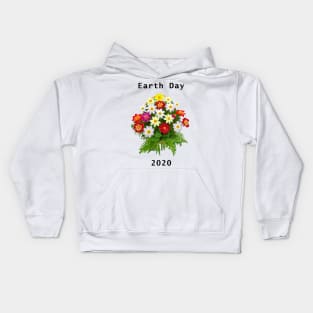 Floral Bouquet for Earth Day Kids Hoodie